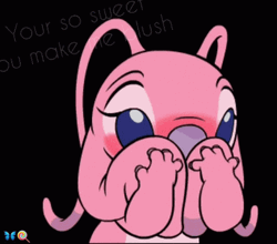 Stich And Angel You're So Sweet GIF