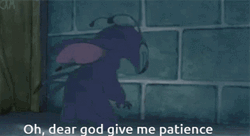 Stich Asks For Patience GIF