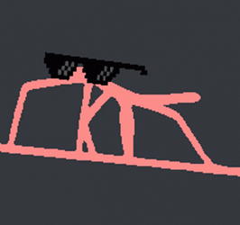 Stick Bug With Shades GIF