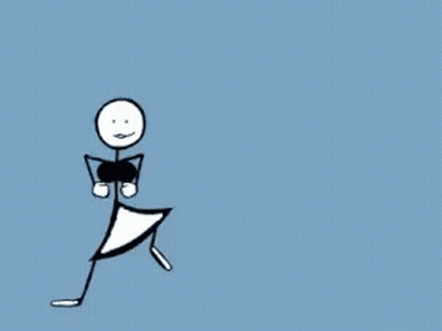 Stick Figure Dancing Happy Birthday And Many More GIF