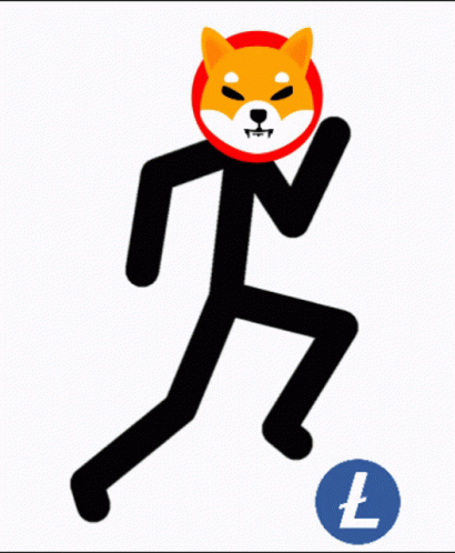 Stick Figure Dog With Red Circle Around Head In Front Of Explosion GIF