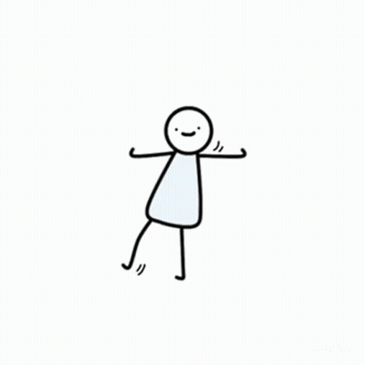 Stick Figure Doing Handstand With Arms Outstretched GIF