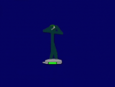 Stick Figure Falling From Ledge In Rain GIF