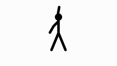 Stick Figure Reaching Up GIF