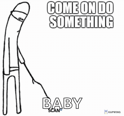 Stick Figure Saying Come On Do Something Baby GIF