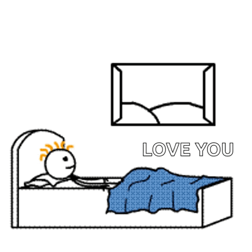 Stick Figure Saying Good Morning Love You GIF