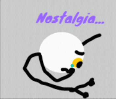 Stick Figure Saying Nostalgia GIF