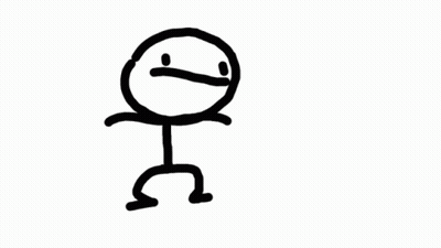 Stick Figure Saying Step Up Son GIF