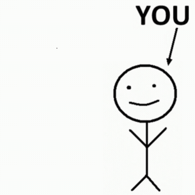 Stick Figure Smiley With You Above GIF