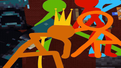 Stick Figure With Crown GIF