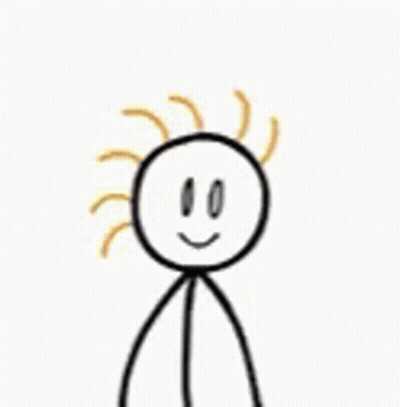 Stick Figure With Glasses Saying Dork GIF