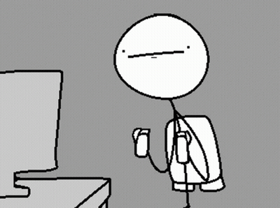 Stick Figure With Rocket Pants GIF