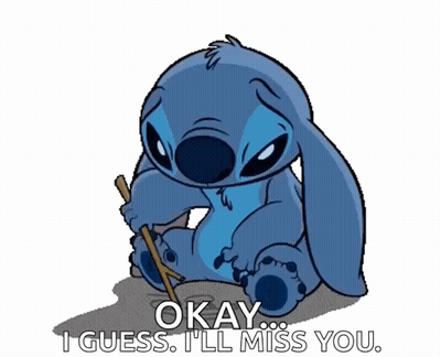 Stick-Holding Stitch Okay I Guess I'll Miss You GIF