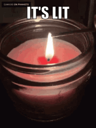 Stick Lit Red Bougie GIF