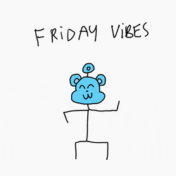 Stick Man Dance Friday Vibes GIF