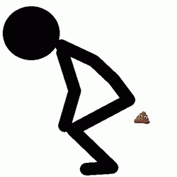 Stick Man Diarrhea GIF