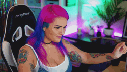 Stick Tongue Out Streamer Gir GIF