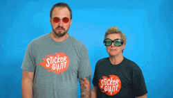 Sticker Giant Broken Record GIF