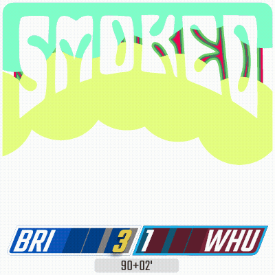 Sticker Saying Smoked Bri 3/1 Whu 90 + 02 GIF