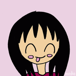 Sticking Tongue Out Chibi Girl  GIF