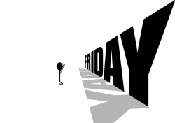 Stickman Almost Worshipping Friday Animation GIF