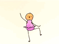 Stickman Ballet Pirouette  GIF