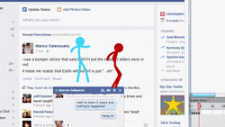 Epic stickman fight on Make a GIF