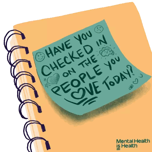 Sticky Note Saying Have You Checked In On People Today Sticker