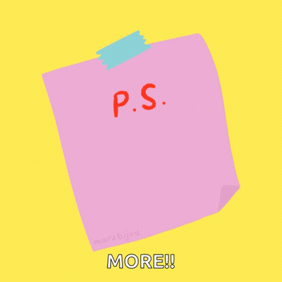 Sticky Note Saying P.S. I Love You GIF