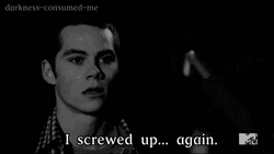 Stiles Stilinski Feeling Sad GIF