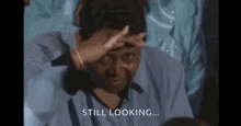Still Looking Around Old Lady GIF