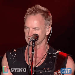 Sting Man Singing GIF