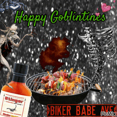 Stinger Hot Sauce Bottle Next To Grill With Food GIF
