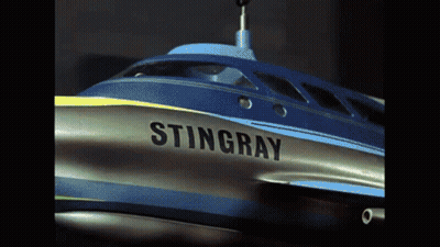 Stingray Airplane Flying In Dark GIF