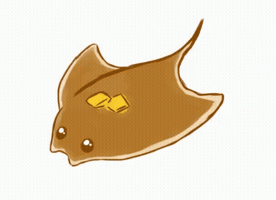 Stingray With Butter On Back GIF