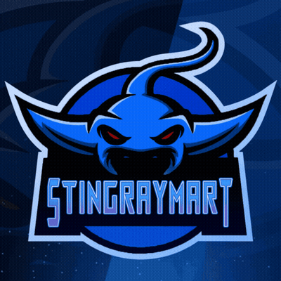 StingrayMart Logo Blue Stingray GIF