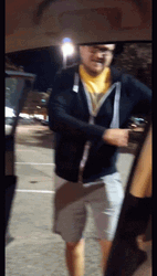Stirred Guy Outside His Car Excited Dance GIF