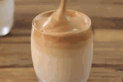 Stirring Foamy Coffee GIF