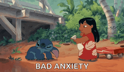 Stitch And Girl Bad Anxiety GIF