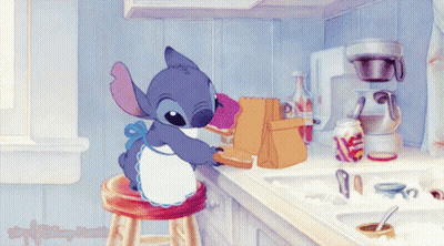 Stitch And Girl Dancing In Market GIF