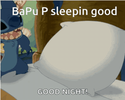 Stitch Bapu P Sleepin Good GIF