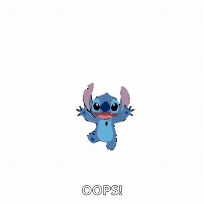 Stitch Cartoon Saying Oops GIF