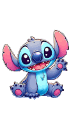 Stitch Dando Tchau Sticker GIF
