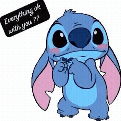 Stitch From Lilo And Stitch Is Asking If Everything Is Ok With You ? GIF