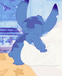 Stitch Hi Spinning Around GIF