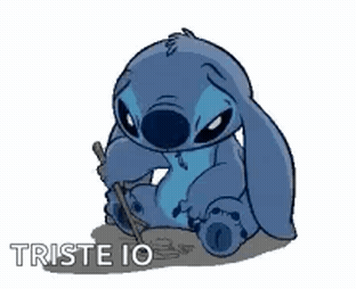 Stitch Holding Stick GIF