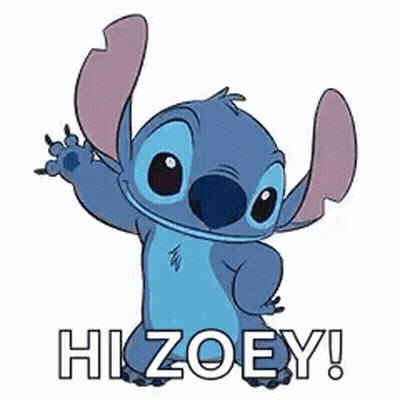 Stitch Holding Stuffed Animal Saying Love You GIF