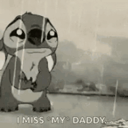 Stitch I Miss Dad GIF
