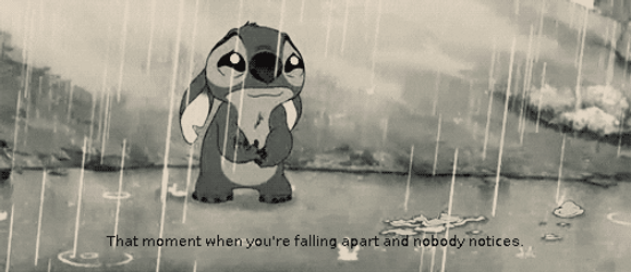 Stitch Love Happy Life Not Sad One GIF