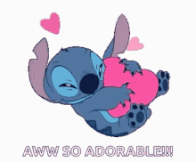 Stitch Love Hug Aww So Adorable GIF